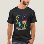 Husky Husky Tie Dye Rainbow Dog T-shirt (Voorkant)