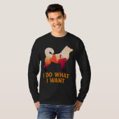 Husky Ik doe wat ik wil Tshit Siberische Husky uit T-shirt (Voorkant volledig)