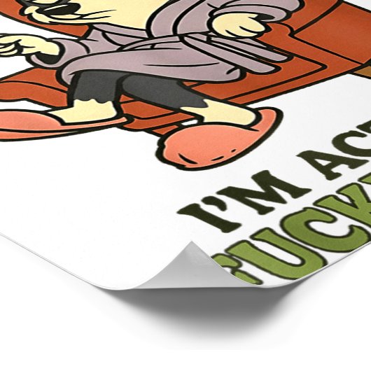 Husky I'm Sorry My Resting Face Is Intimidating  Poster (Hoek)