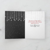 Husky in Snowflakes en Moonlight Kaart (Binnen)