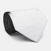 Husky in Snowflakes Stropdas (Opgerold)