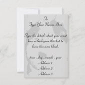 Husky Invitalized Siberian Husky Card Kaart (Achterkant)