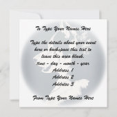 Husky Invitations Gepersonaliseerde Siberian Husky Kaart (Achterkant)