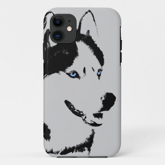 Husky iPhone 5 Hoesje Siberian Husky Malamute Hoes (Achterkant)