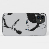 Husky iPhone 5 Hoesje Siberian Husky Malamute Hoes (Achterkant (horizontaal))