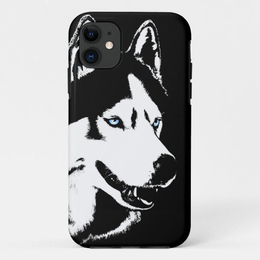 Husky iPhone 5 Hoesje Siberian Husky Malamute Hoes (Achterkant)