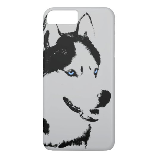 Husky iPhone 7 Hoesje Siberian Husky Malamute Hoes (Achterkant)