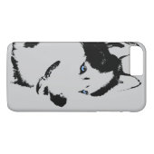 Husky iPhone 7 Hoesje Siberian Husky Malamute Hoes (Achterkant (Horizontaal))