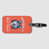 Husky is mijn geest dier majestueuze husky hond bagagelabel (Voorkant (horizontaal))