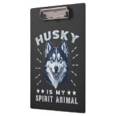Husky is mijn geest dier majestueuze husky hond klembord (Links)