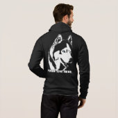 Husky Jacket Mannen Sled Dog Specialized Jacket Hoodie (Achterkant volledig)