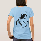 Husky Jacket Vrouwen Siberische Husky Hond Jassen T-shirt (Achterkant)