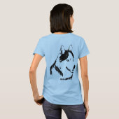 Husky Jacket Vrouwen Siberische Husky Hond Jassen T-shirt (Achterkant volledig)