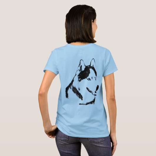 Husky Jacket Vrouwen Siberische Husky Hond Jassen T-shirt (Achterkant volledig)