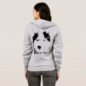 Husky Jacket Vrouwen Sled Hond Gepersonaliseerde J Hoodie (Achterkant volledig)