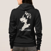 Husky Jacket Women's Sled Dog gepersonaliseerde Ja Hoodie (Achterkant)