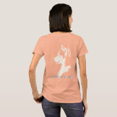 Husky Jacket Women's Sled Dog gepersonaliseerde Ja T-shirt (Achterkant volledig)