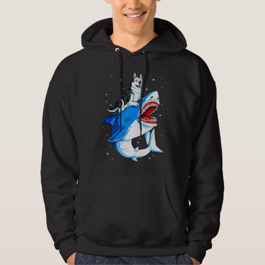 Husky Jawsome Dog Galaxy Hoodie (Voorkant)