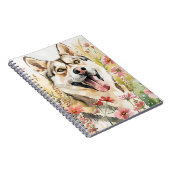 Husky Journal - Waterverf Dog Notitieboek (Rechterzijde)
