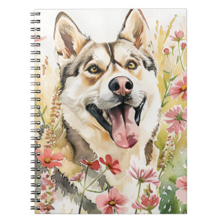 Husky Journal - Waterverf Dog Notitieboek