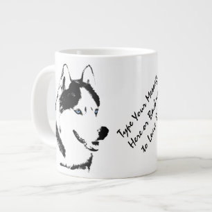 Husky Jumbo Mok Siberian Husky Cup Gepersonaliseer