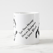 Husky Jumbo Mok Siberian Husky Cup Gepersonaliseer (Voorkant)