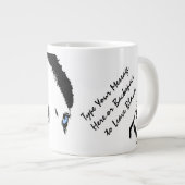 Husky Jumbo Mok Siberian Husky Cup Gepersonaliseer (Voorkant rechts)