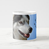 Husky Jumbo Mok Siberian Husky Cup Gepersonaliseer (Voorkant)