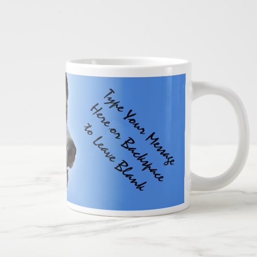 Husky Jumbo Mok Siberian Husky Cup Gepersonaliseer (Rechts)