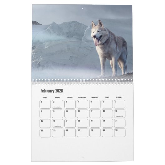 Husky-kalender Kalender (Feb 2026)