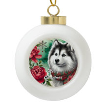 Husky Kerst Droom Ornament of Herdenking