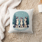 Husky Kerstkoor Kussen (Deken)