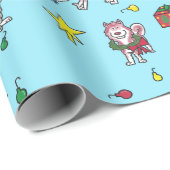 Husky Kerstmis Cadeaupapier (Rol Hoek)