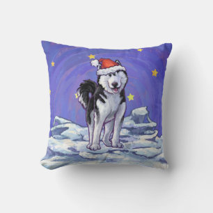 Husky Kerstmis Kussen