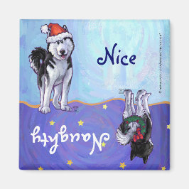 Husky Kerstmis Magneet