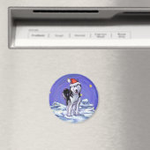 Husky Kerstmis Magneet (Insitu (Vaatwasser))