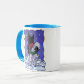Husky Kerstmis Mok (Voorkant links)