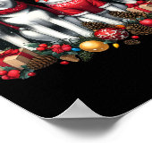 Husky Kerstmis Poster (Hoek)