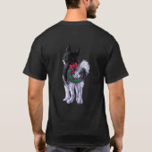 Husky Kerstmis T-shirt (Achterkant)