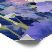 Husky kleurrijke waterverf kunstwerk poster (Hoek)