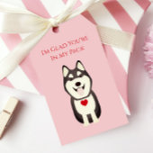 Husky-labels, Valentijnsdag voor honden, Valentijn Cadeaulabel