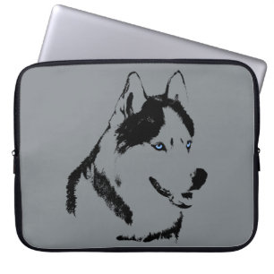 Husky Laptop Hoesje Siberian Husky Malamute Gifts Sleeve