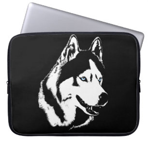 Husky Laptop Hoesje Siberian Husky Malamute Gifts Sleeve