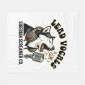 Husky lead-vocal grappige hond ontwerp  fleece deken (Voorkant (Horizontaal))