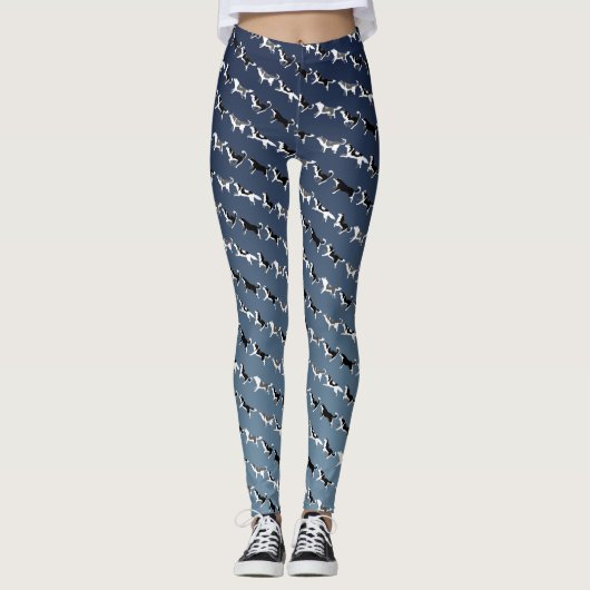 Husky Leggings Husky Malamute Dog Legging Pants (Voorkant)