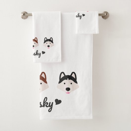 Husky Liefde Handdoek Set (Insitu)