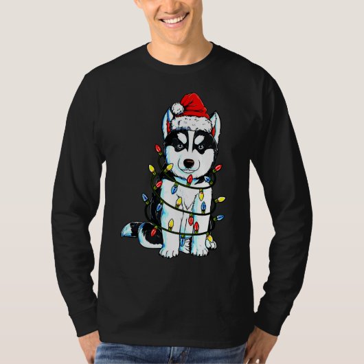 Husky Lights Xmas Jongens 2 T-shirt (Voorkant)