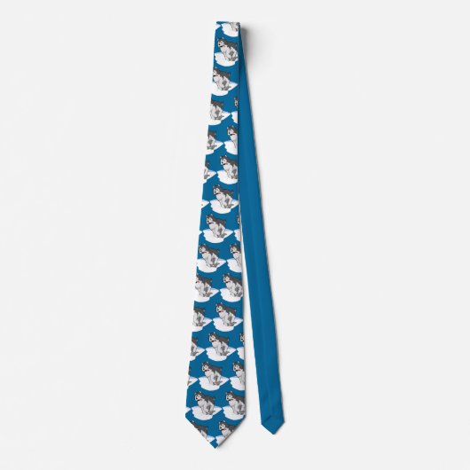 Husky loopt in het stropdas (Voorkant)