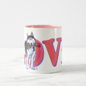 Husky Love Tweekleurige Koffiemok (Center)