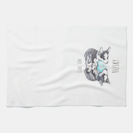 Husky Lover Kitchen Towels Theedoek